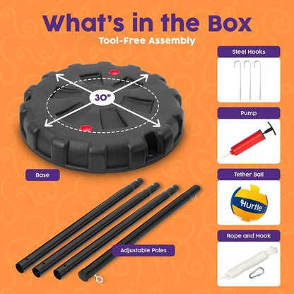 Tetherball Game with Ball and Rope